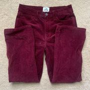 jordache maroon corduroys