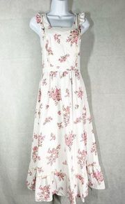 Christy Dawn Claire Dress Amaranth Floral Midi Dress Size Small