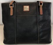 Vintage Dooney & Bourke Black Pebble Grain Lexington Shopper Bag READ
