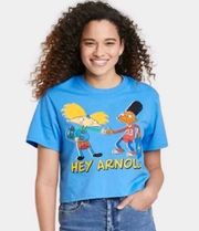 NWT  Hey Arnold Blue Crop