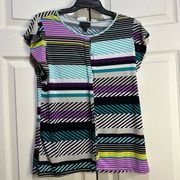 Worthington colorful blouse. Size Large