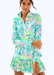 Upf 50 Luxletic Hadlee Tennis Jacket In Multi Perfect Match XXS