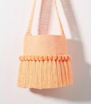 Soraya Hennessy Crochet Fringe Bucket Bag