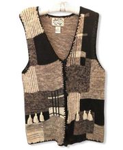 Heirloom Collectibles Knitted sweater Vest size Large VintagePA