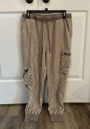 Young Fabulous & Broke Tan Cargo Pants Size S