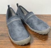 JBU by Jambu Women's Becca Slip On Comfort Loafer Shoes Memory Foam Blue 11M
