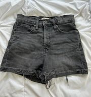 High Rise Denim Shorts