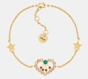 DIOR IN HEART LIGHTS BRACELET
Gold-Finish Metal and Multicolor Crystals