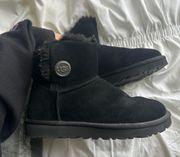 UGG Black Classic Mini Boots