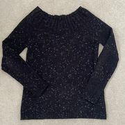 Speckled Black and White Sweater