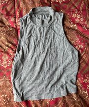 SheIn Gray Mock Neck Tank Top