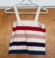 Moon & Madison Striped Sweater Tank Top