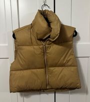 Cropped Puffer Vest