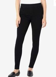 Liverpool washed black the skinny ankle 8/29 pull on jean leggings
