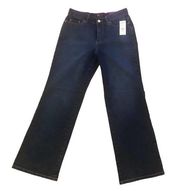 New York & Company First Avenue Dark Blue Flare Stretch Jeans Size 4P NWT