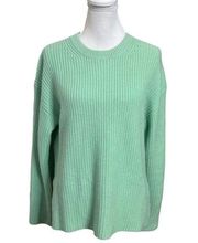 RAILS Pullover Knitted Sweater Crewneck Green Knitted Jumper Womens Size S