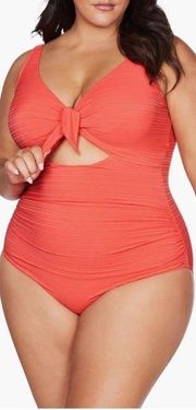 Artesands Aria Cezanne One-Piece Swimsuit Coral Sz 20 D/DD