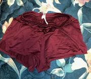 Burgundy Comfy Shorts 