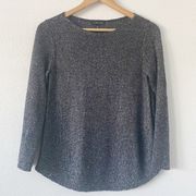 Eileen Fisher Gray Long Sleeve Knit Sweatshirt