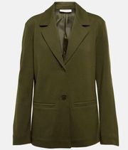 Max Mara Leisure Cluny Jersey Blazer in Green Size Medium