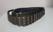 Bronze + Metal Shield Belt - Elastic -‎ Size 2XL