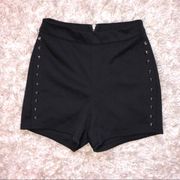 4/$10 ❣️ Material Girl Black Studded High Waist Short XS