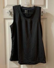 Athletic Works Black/Grey Sleeveless Active Tank S