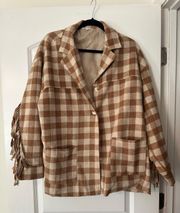 Flannel Fringe Shacket