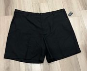 NWT Chaps Black Flat Front Big & Tall Shorts Mens Sz 48 Golf Casual