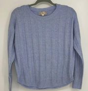 PINK REPUBLIC LACE BACK BLUE SWEATER SMALL