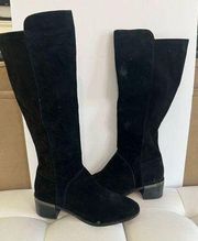 Coach Ryder Black Suede Knee High Boot Sz 10B