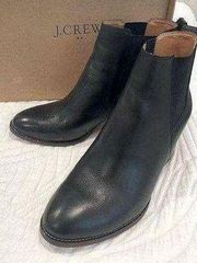 J. Crew black leather boots size 8