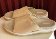 Ryka Khaki Single Band Slides Size 6