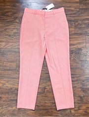 REISS • Phoenix Slim Leg Tailored Trousers pants ankle Apricot peach coral