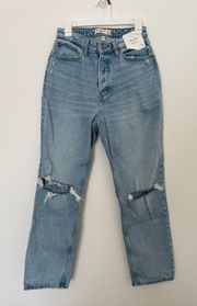 NWT Abercrombie curve love dad high rise jeans