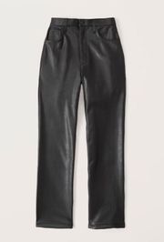 Curve Love Ultra High Rise 90s Straight Leather Pants