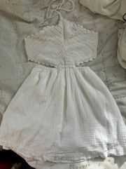 White Crochet Sundress