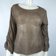 ZARA KNIT See Through Blouse Top Swimsuit Cover Up