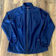 Callaway Women’s Navy Blue Weather Series Zip- Up Golf Jacket Size Large EUC