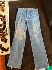 Distressed Vintage Jeans