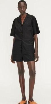 NWT Everlane The Poplin Boxer Short In Black Size Medium