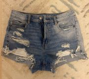 Ripped Jean Shorts