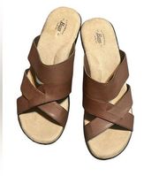 Bass Mabel sandals size 10 women’s. Preowned tan in color