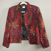 Harve Bernard textured blazer autumn colorful size 10