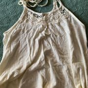 White ivory tank blouse