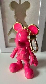 Baublebar Disney Mickey Mouse Bag Charm Keychain Hot Pink NEW IN BOX​​