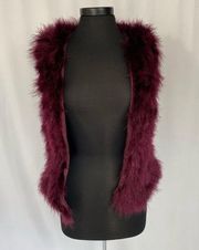 CLUB Monaco Purple Feathered Vest in Size Medium