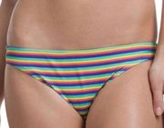 OP juniors rainbow stripe bikini bottoms