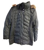 Andrew Marc New York Puffer * Bomber Winter Down  Jacket Black Sz L