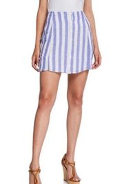 Rails Willow Striped Linen Short Skirt